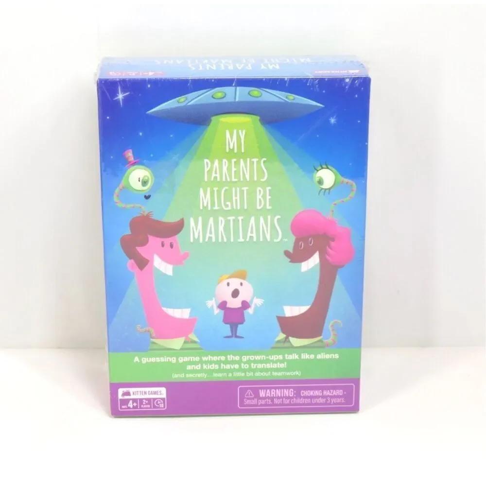Exploding Kittens My Parents Might Be Martians Family Card Game Sealed NIB